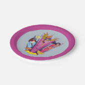 DC Super Hero Meisjes Trio Papieren Bordje (Gekanteld)