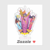 DC Super Hero Meisjes Trio Sticker (Vel)