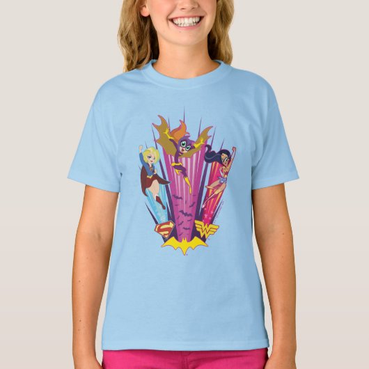 DC Super Hero Meisjes Trio T-shirt (Voorkant)