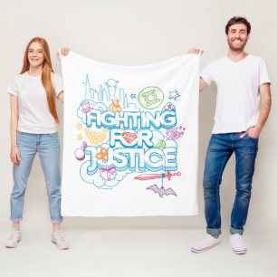 DC Super Hero Meisjes Vechten Voor Gerechtigheid Fleece Deken