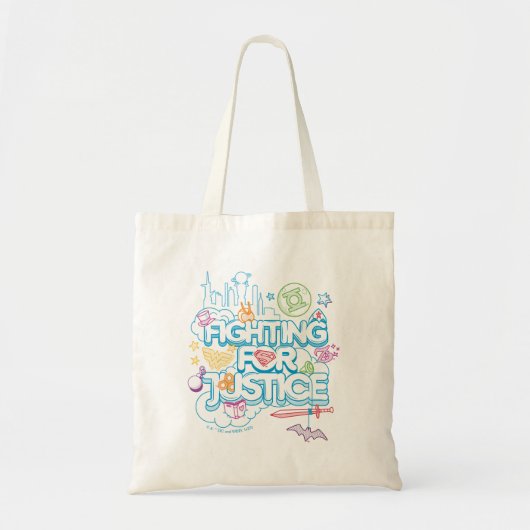 DC Super Hero Meisjes Vechten Voor Gerechtigheid Tote Bag (Voorkant)