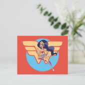 DC Super Hero Meisjes Wonder Vrouw Briefkaart (Staand voorkant)