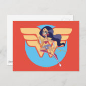 DC Super Hero Meisjes Wonder Vrouw Briefkaart (Voorkant / Achterkant)