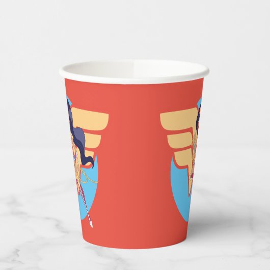 DC Super Hero Meisjes Wonder Vrouw Papieren Bekers (Links)
