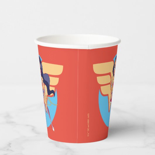 DC Super Hero Meisjes Wonder Vrouw Papieren Bekers (Rechts)