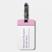 DC Super Hero Meisjes Zatanna Bagagelabel (Achterkant verticaal)