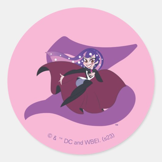 DC Super Hero Meisjes Zatanna Ronde Sticker (Voorkant)