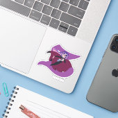 DC Super Hero Meisjes Zatanna Sticker (Laptop met iPhone)