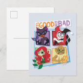 DC Super Schurk Meisjes Het is goed om slecht te z Briefkaart (Voorkant / Achterkant)