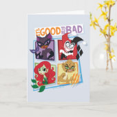 DC Super Schurk Meisjes Het is goed om slecht te z Kaart (Gele Bloem)