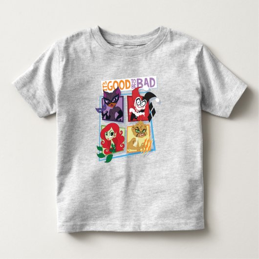 DC Super Schurk Meisjes Het is goed om slecht te z Kinder Shirts (Voorkant)