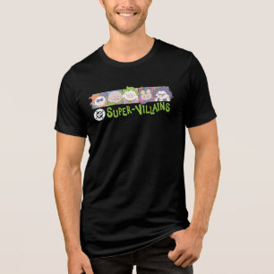 DC Super-Schurken Cartoon Line-Up Tri-Blend Shirt