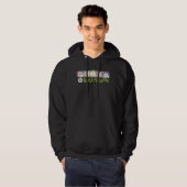 DC Super-Schurken Cartoon Lineup Hoodie (Voorkant volledig)