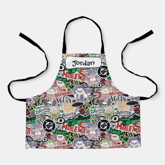 DC Super-Schurken Cartoon Patroon Schort (Voorkant)