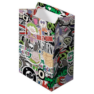 DC Super-Schurken Cartoonpatroon Medium Cadeauzakje