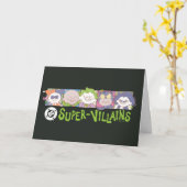 DC Super-Villains Cartoon Lineup Kaart (Gele Bloem)