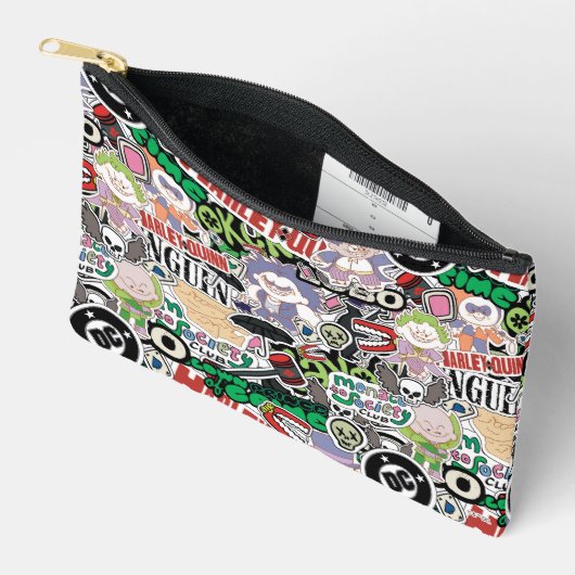 DC Super-Villains Cartoon Pattern Etui (Open)