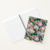 DC Super-Villains Cartoon Pattern Notitieboek (Binnen)