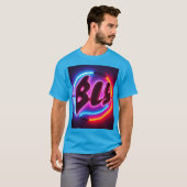 DC T-shirt blauw Neon Design (Voorkant volledig)