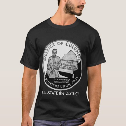 DC Taxation without Representation STATE T-shirt (Voorkant)