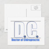 DC TITLE - ARTS VAN CHIROPRAKTISCH GENEESMIDDEL BRIEFKAART (Voorkant / Achterkant)