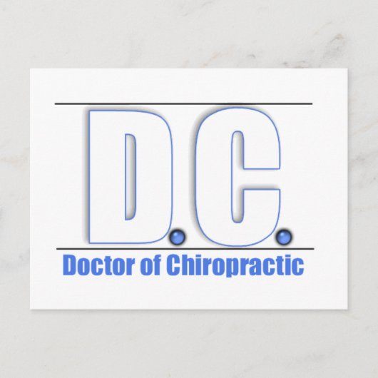 DC TITLE - ARTS VAN CHIROPRAKTISCH GENEESMIDDEL BRIEFKAART (Voorkant)