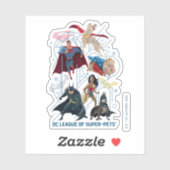 DC Trinity Heroes & Super Pets Sticker (Vel)