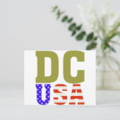 DC USA! BRIEFKAART (Staand voorkant)