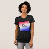 Dc - Washington, Chemie Elementsymbool T-shirt (Voorkant volledig)