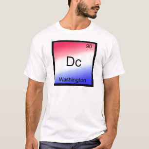 Dc - Washington, Chemie Elementsymbool T-shirt