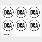 DCA - Washington DC - Nationaal Ronde Sticker (Vel)
