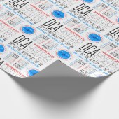 DCA, Washington DC Reis De Wereld Door Luchtpatroo Cadeaupapier (Hoek)