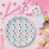 DCA, Washington DC Reis De Wereld Door Luchtpatroo Papieren Bordje (Feest)