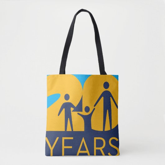 DCF 20 Jaar Jubileum Boodschappentas Tote Bag (Voorkant)