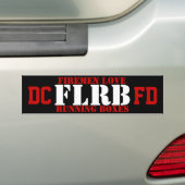 DCFD FLRB-sticker Bumpersticker (Op auto)