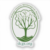 DCGS Logo Sticker (Voorkant)