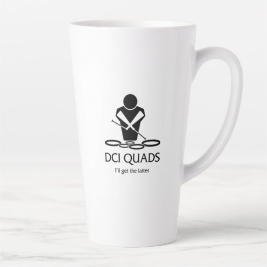 DCI QUADS - Ik krijg de lattes Latte Mok (Rechts)