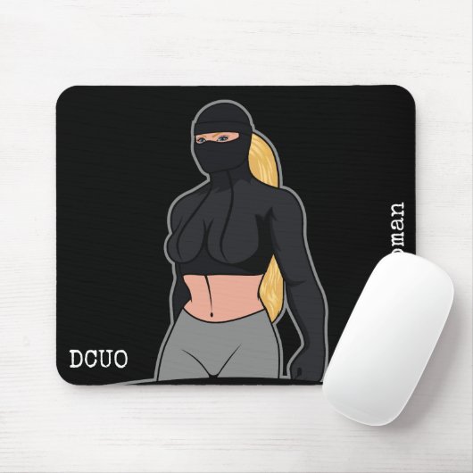 DCUO Blonde Woman Mousepad Muismat (Met muis)