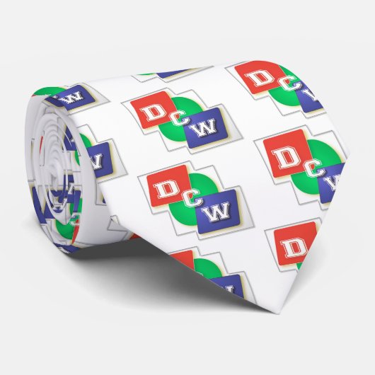 dcw logo stropdas (Opgerold)