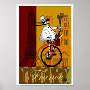 DD086 CHEF IN FRANKRIJK POSTER