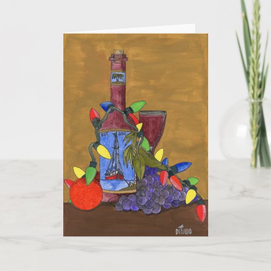 DD095 FRUITCOCKTAIL FEESTDAGEN KAART (Voorkant)