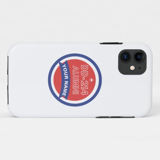 DD-214 Alumni gepersonaliseerde pensionering van d Case-Mate iPhone Case (Achterkant (horizontaal))