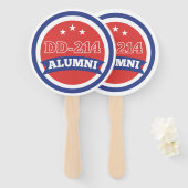 DD-214 Alumni Leger Veteraan Militaire Pensioen Handwaaier (Voorkant en achterkant)