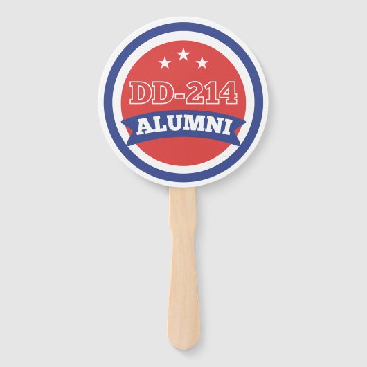 DD-214 Alumni Leger Veteraan Militaire Pensioen Handwaaier (Voorkant)