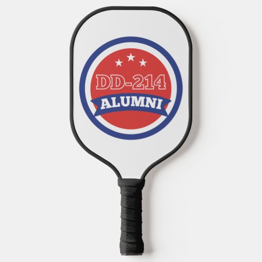 DD-214 Alumni Leger Veteraan Militaire Pensioen Pickleball Paddle (Voorkant)