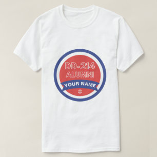DD-214 Alumni Navy Pensioen T-shirt