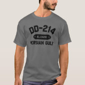 DD-214 Alumni Persian Golf Irak War Veteran DD214 T-shirt (Voorkant)