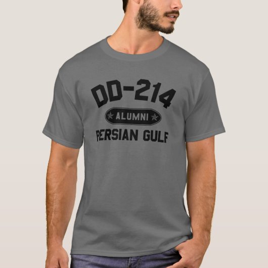 DD-214 Alumni Persian Golf Irak War Veteran DD214 T-shirt (Voorkant)