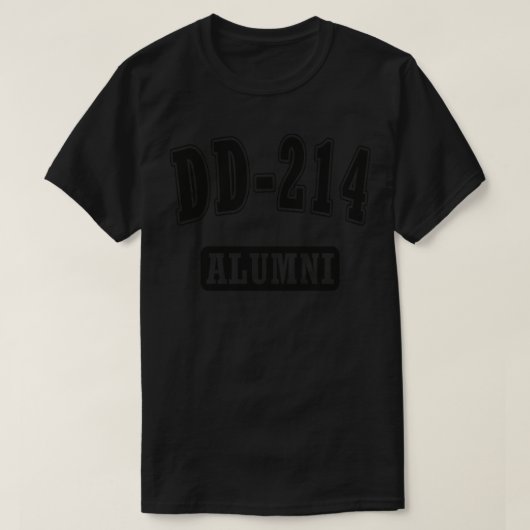 DD 214 Alumni T-shirt (Design voorkant)