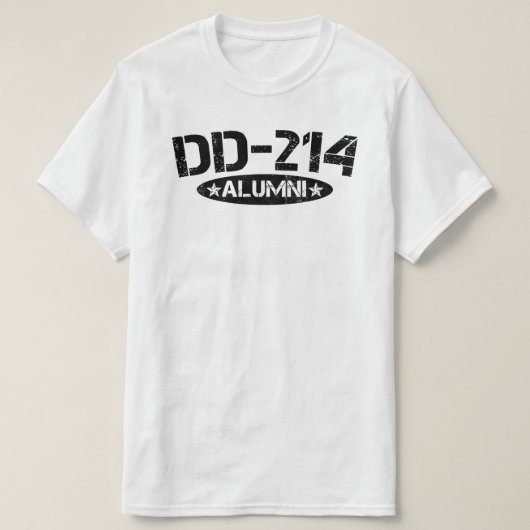 dd-214 alumni t-shirt (Design voorkant)